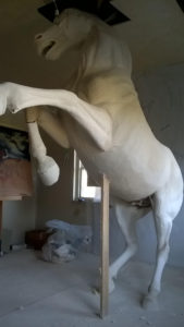 Pegasus - Fame Statue WIP by Barry Davies
