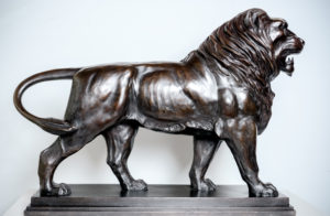 Bronze Lion by Barry Davies