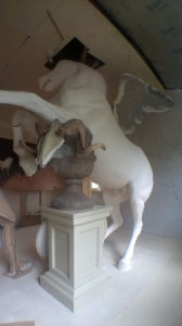 Pegasus - Fame Statue WIP by Barry Davies