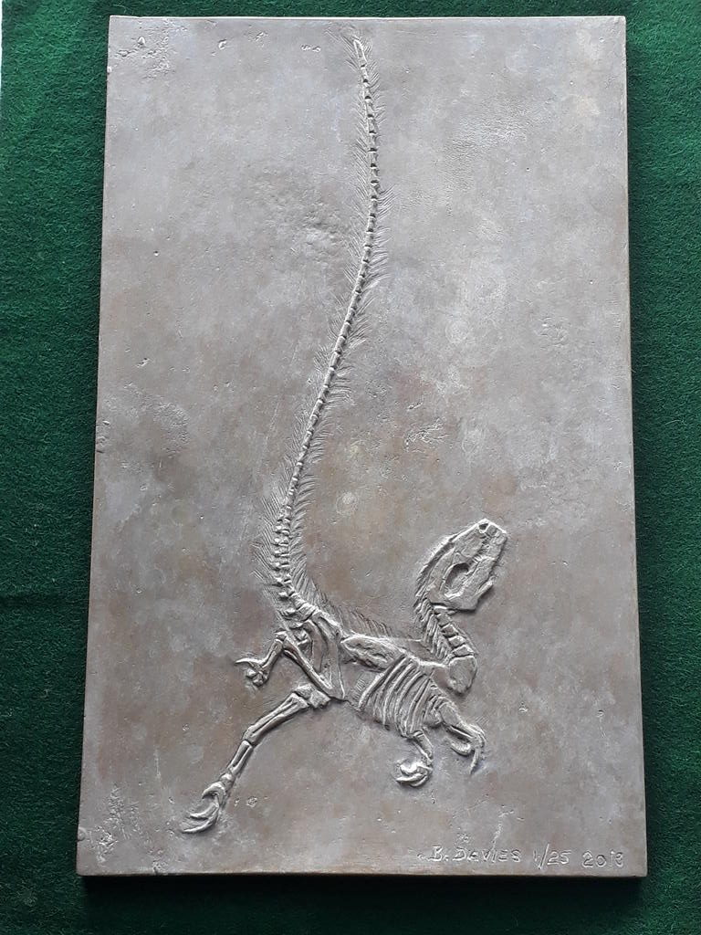 Palaeontology Sculpture in Bronze: Sinosaurusopteryx Prima