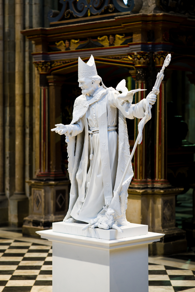 St.David statue, Worcester Cathedral